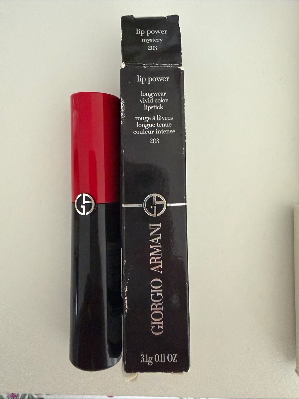 Giorgio Armani Lip Power Lipstick Mystery 203